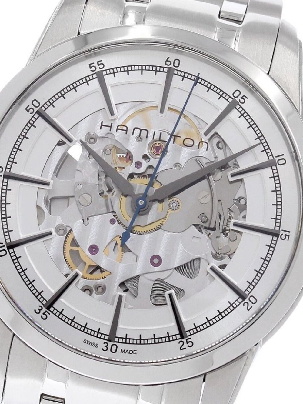 HAMILTON Rail road H406550 skeleton Dial Automatic Men's Watch_961837